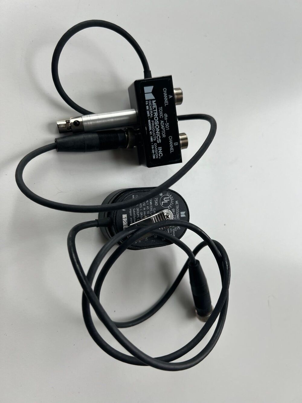 MetroSonics Inc. Toxic Adapter DTA-501 Part + gs-7703 Gas Sensor Test Equipment